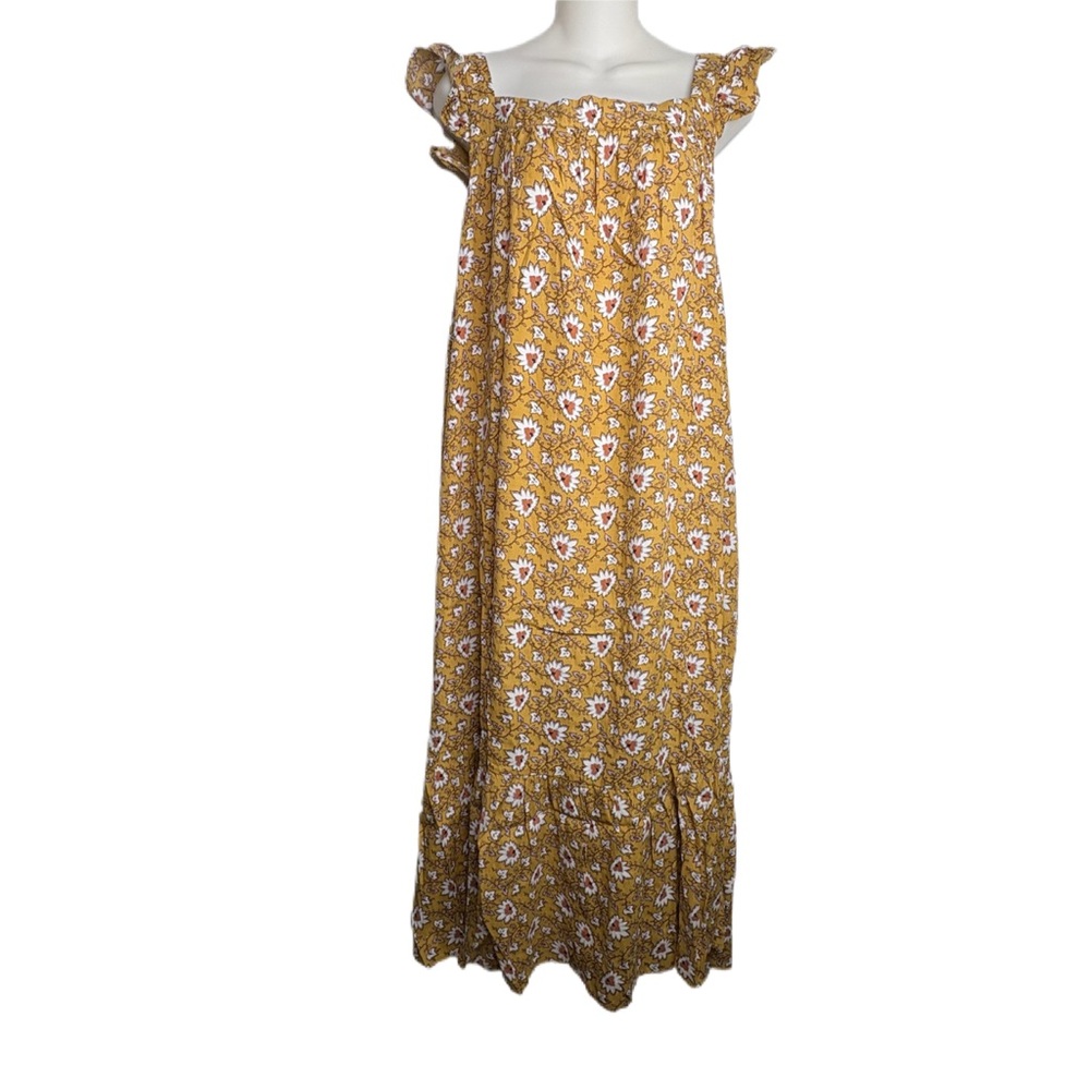 NWT Mustard Floral Summer Dreaming Dress 2XL